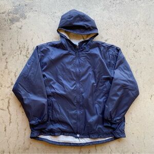 Vintage 90’s Nike Navy Full zip up Hoodie windbreaker xl